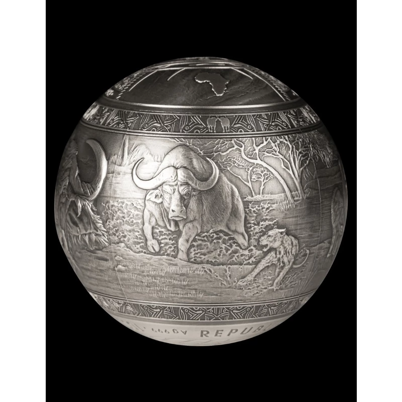 Moneta d'argento Gibuti Buffalo 2024 1 Kg Monete da collezione