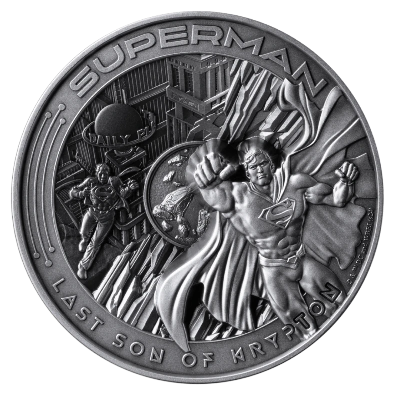 Moneta d'argento Samoa Superman 2025 10 oncia Monete da collezione