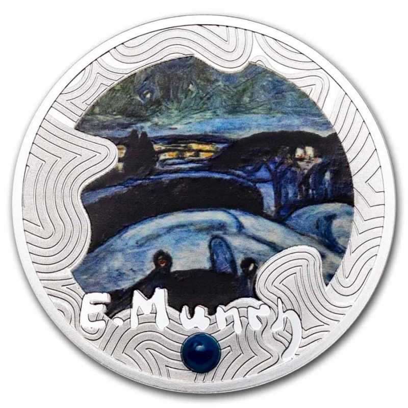 Camerun: moneta d'argento Starry night 2024 Proof 17,5 g Monete da collezione