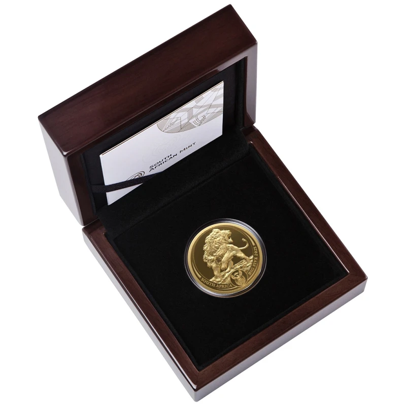 Sudafrica: moneta d'oro Leone 2025 Proof 1 oz Monete da collezione