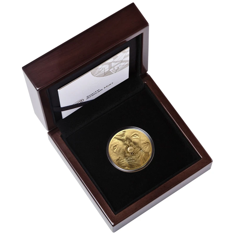Sudafrica: moneta d'oro Leone 2025 Proof 1 oz Monete da collezione