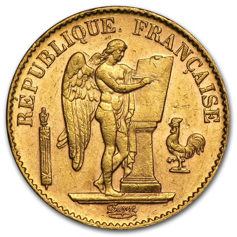 Francia: moneta d'oro Angel 20 franchi 5,81 g Monete da collezione