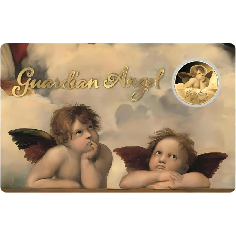 Ciad: moneta d'oro Angelo custode II 1/1000 oz Monete da collezione