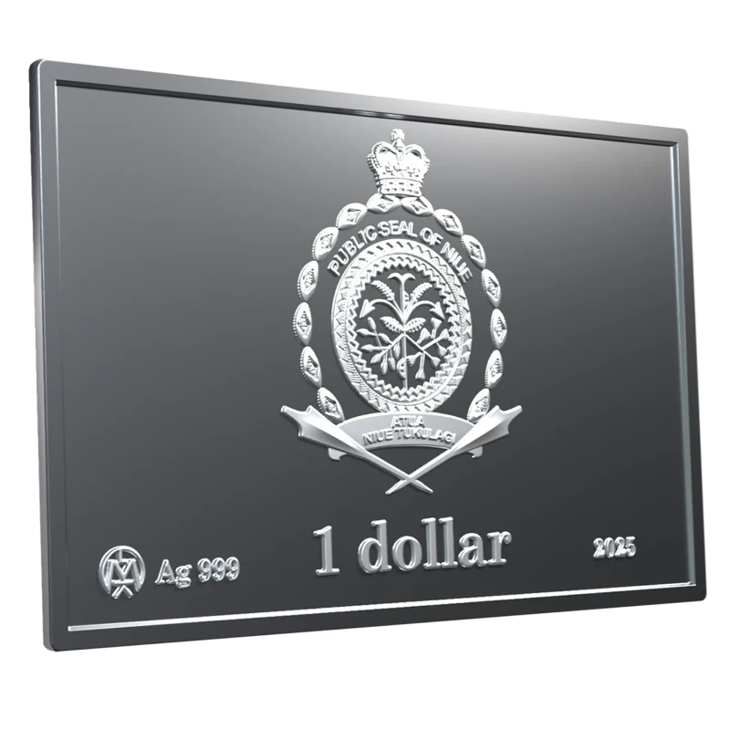 Niue: moneta d'argento Pranzo in cima a un grattacielo 2025 1 oz Monete da collezione