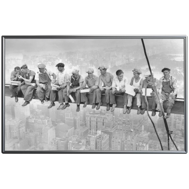 Niue: moneta d'argento Pranzo in cima a un grattacielo 2025 1 oz Monete da collezione