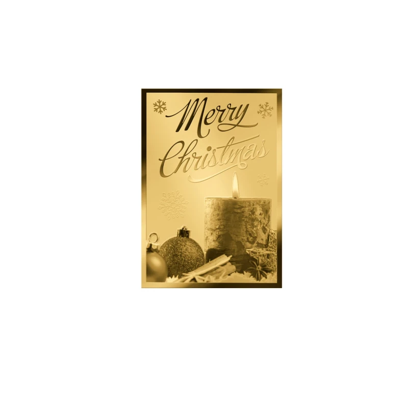 Ciad: moneta d'oro Merry Christmas Candle 1/1000 oz Monete da collezione