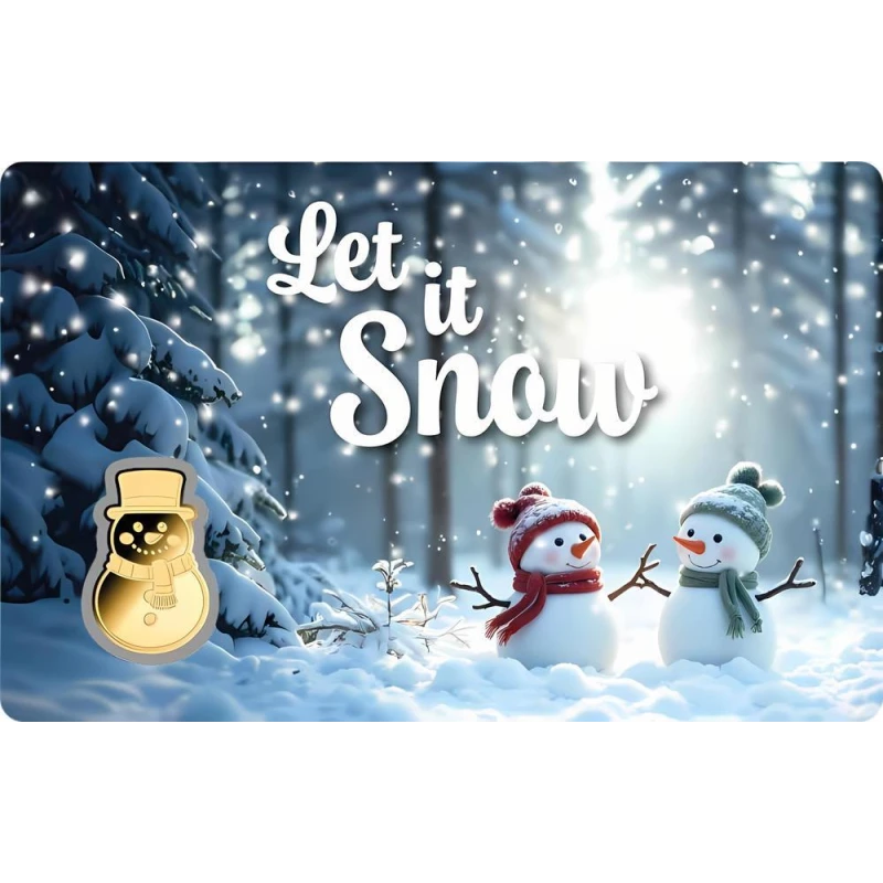 Ciad: moneta d'oro Pupazzo di neve 1/1000 oz Monete da collezione