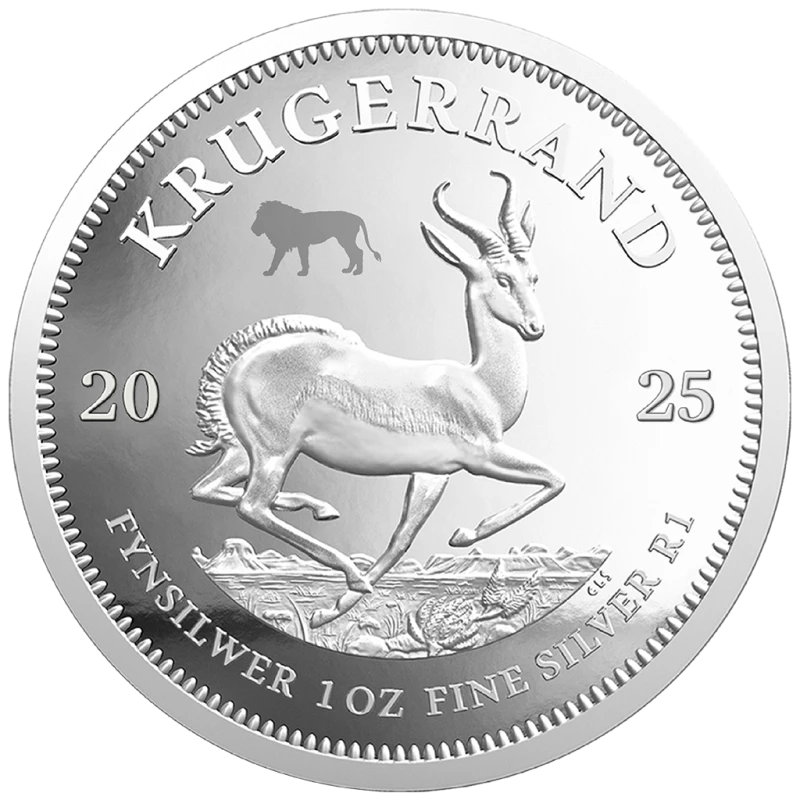 Sudafrica: monete d'argento Leone e Krugerrand 2025 Proof set da 2 once Monete da collezione
