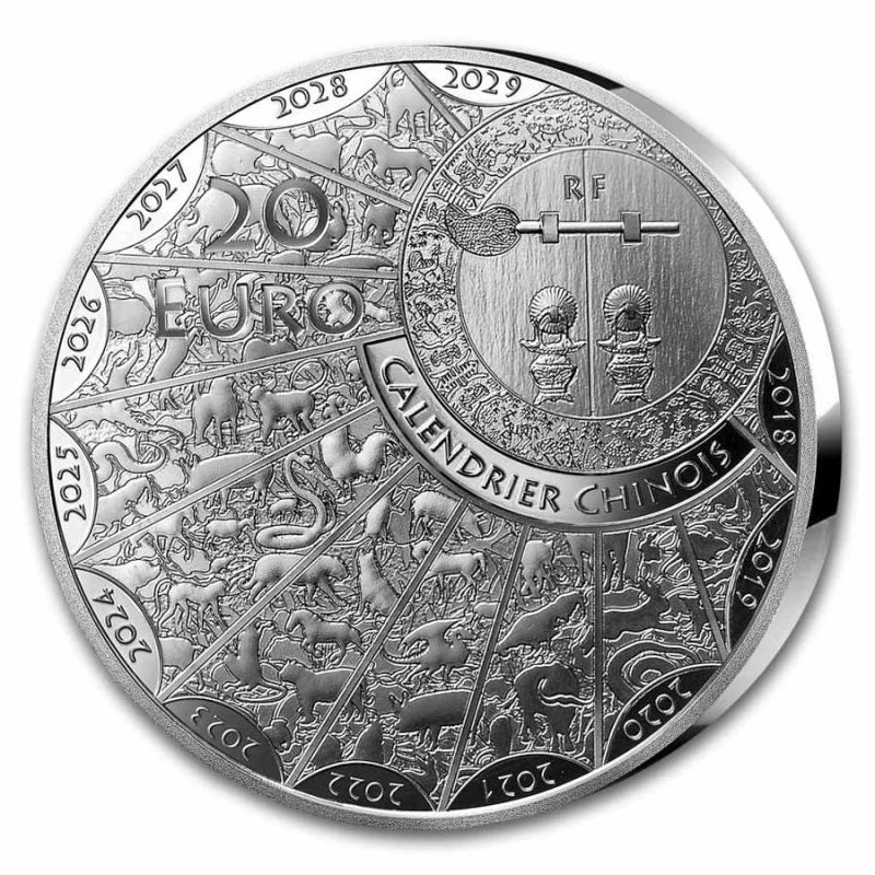 Francia: moneta d'argento Anno del cavallo 2026 Proof 1 oncia Monete da collezione