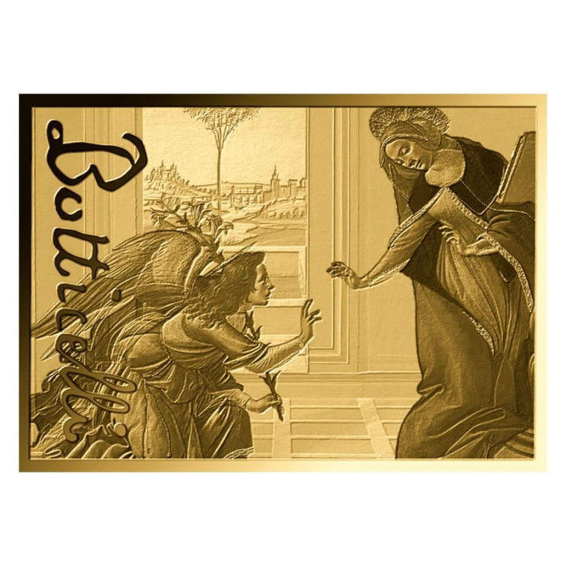 Ciad: moneta d'oro L'Annunciazione di Cestello 1/1000 oz Monete da collezione