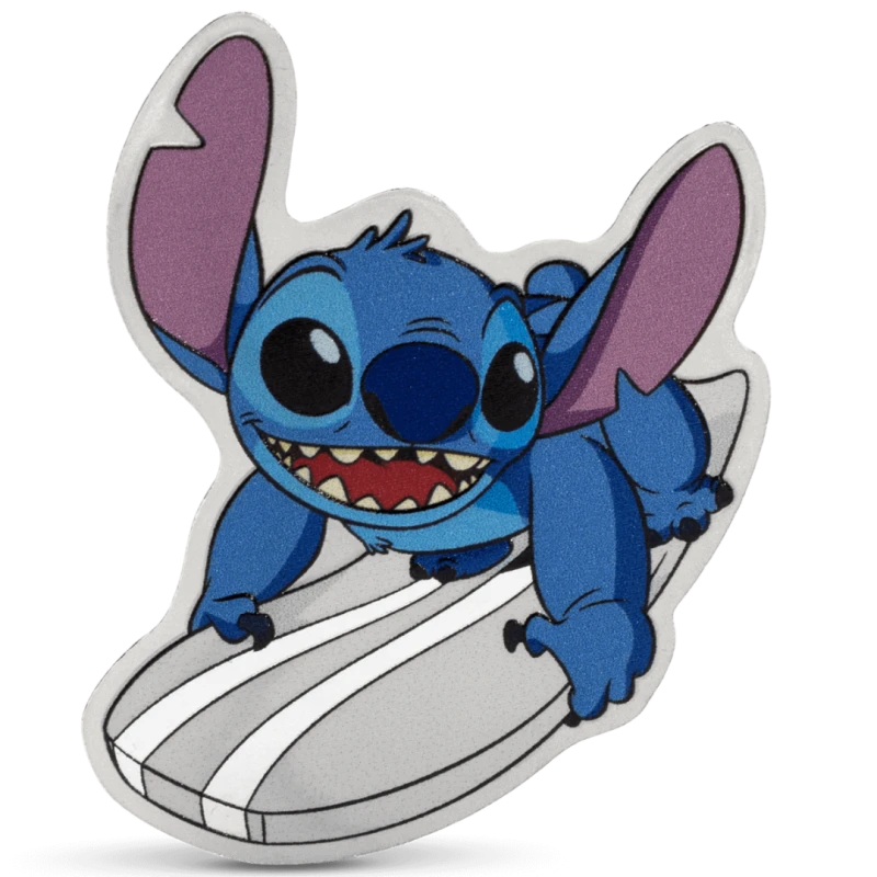 Niue: silver coin Stitch Surf's Up 2025 Proof colorized 1 oz Collectible coins