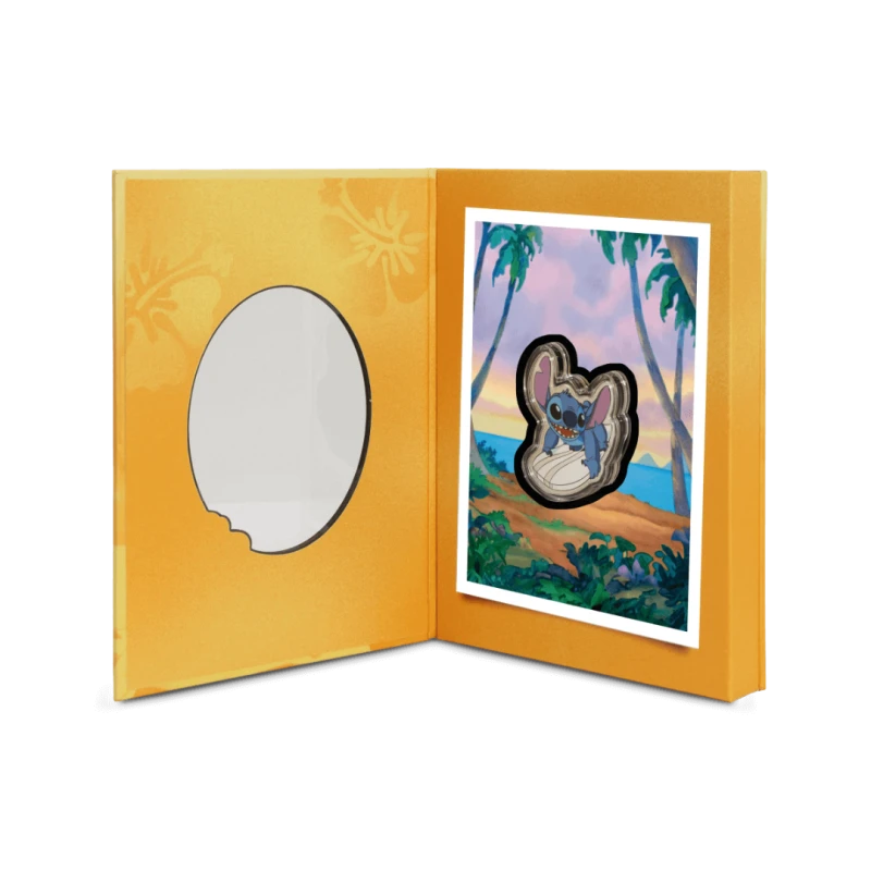 Niue: silver coin Stitch Surf's Up 2025 Proof colorized 1 oz Collectible coins