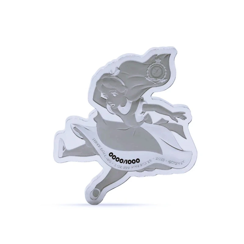 Niue: moneta d'argento Alice nel Paese delle Meraviglie 2025 Proof colorato 2 oz Monete da collezione