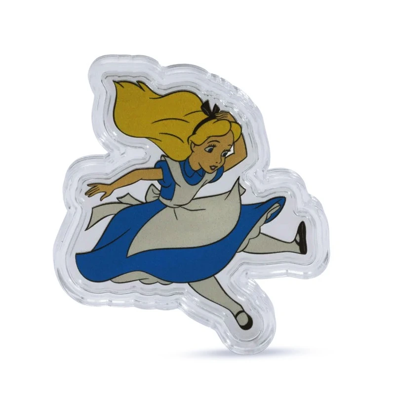 Niue: moneta d'argento Alice nel Paese delle Meraviglie 2025 Proof colorato 2 oz Monete da collezione