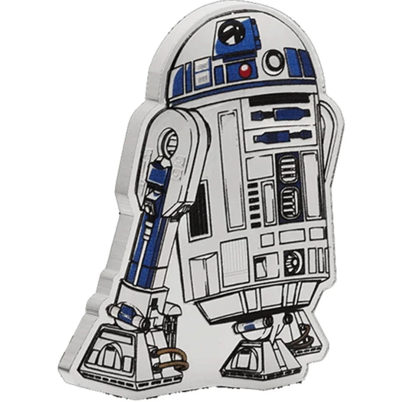 Niue: moneta d'argento R2-D2 2025 Proof colorato 1 oz Monete da collezione