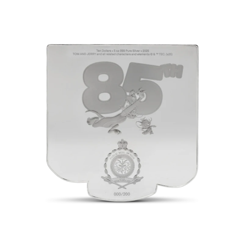 Niue: moneta d'argento Tom e Jerry 2025 Proof colorata da 5 oncia Monete da collezione