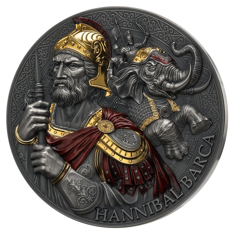 Camerun: moneta d'argento Hannibal 2025 5 oz Monete da collezione