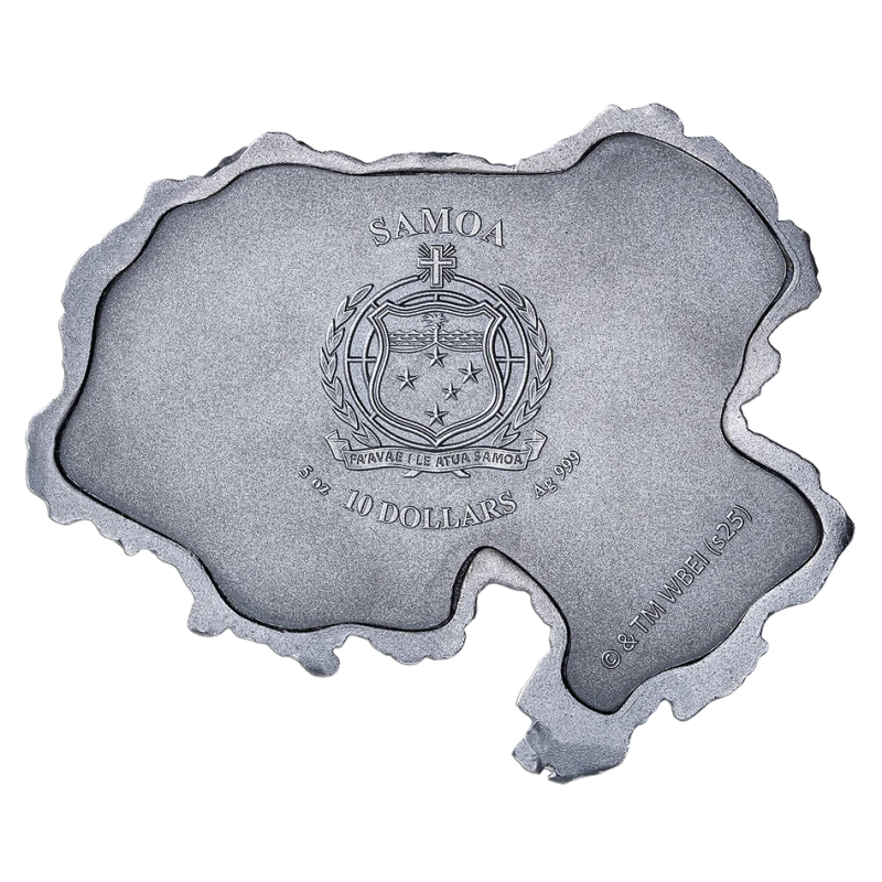 Moneta d'argento Samoa Castello di Hogwarts 2025 5 oncia Monete da collezione