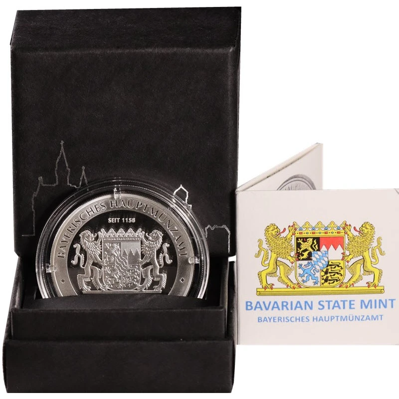 Germania: moneta d'argento Castello di Neuschwanstein 2025 Proof 1 oncia Monete investimento