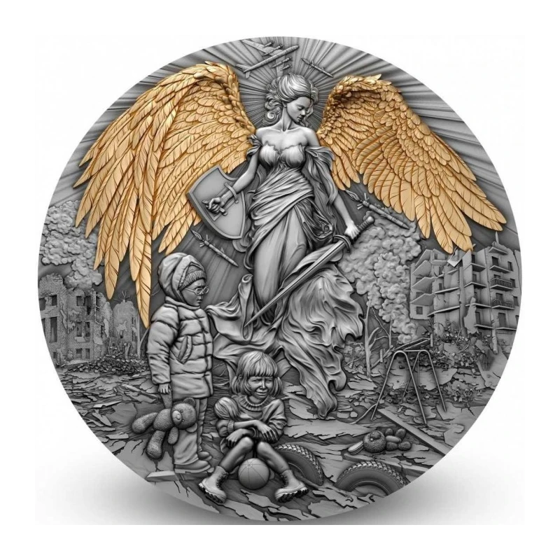 Camerun: moneta d'argento Angelo custode 2023 2 oncia Monete da collezione