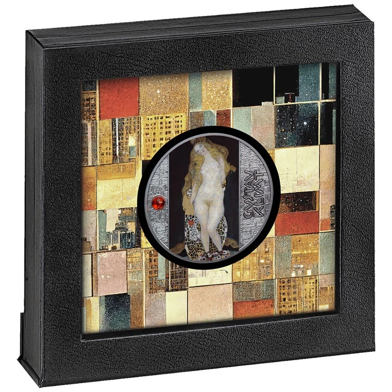 Camerun: moneta d'argento Adamo ed Eva 2024 Proof colorata 17,5 g Monete da collezione