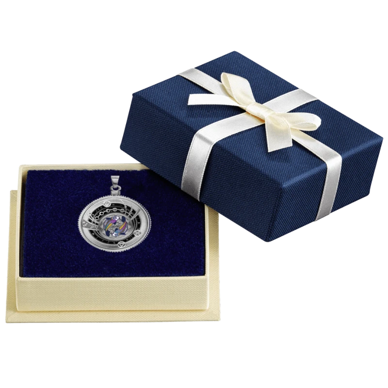 Camerun: moneta d'argento Pesci 2025 Proof colorato 10 g Monete da collezione