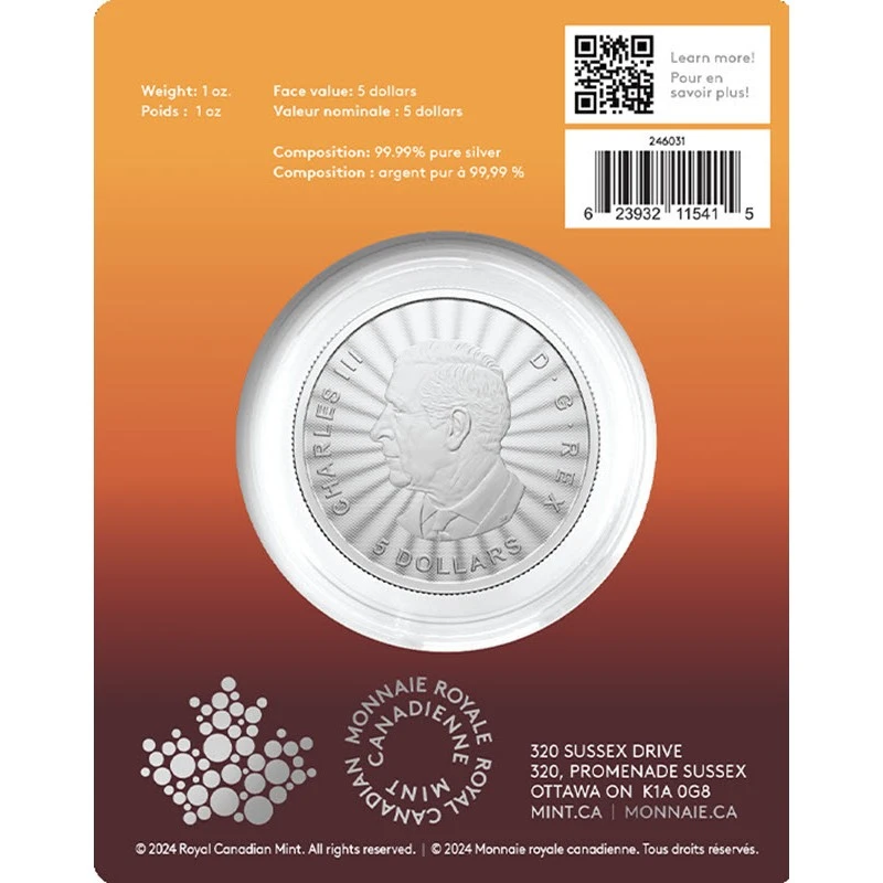 Canada: moneta d'argento The Majestic Polar Bear 2024 1 oncia Monete da collezione