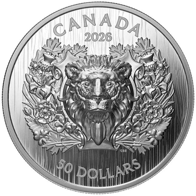 Canada: silver coin Heraldic Lion 2026 Proof 68 g Collectible coins
