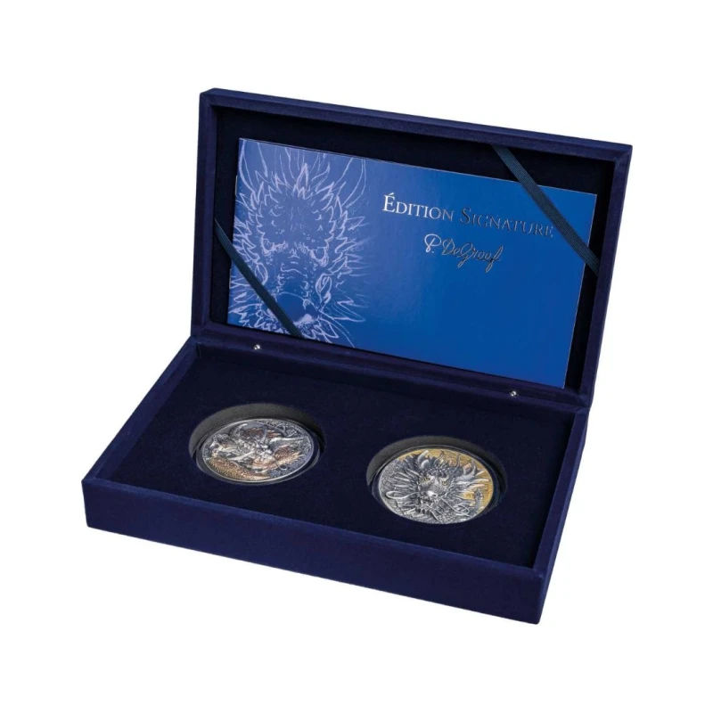 Repubblica della Costa d'Avorio: monete d'argento Phoenix 2025 da 10 oncia Monete da collezione