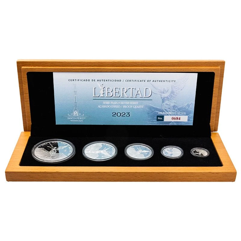 Messico: monete d'argento Libertad 2023 Proof 59,09 g Monete da collezione