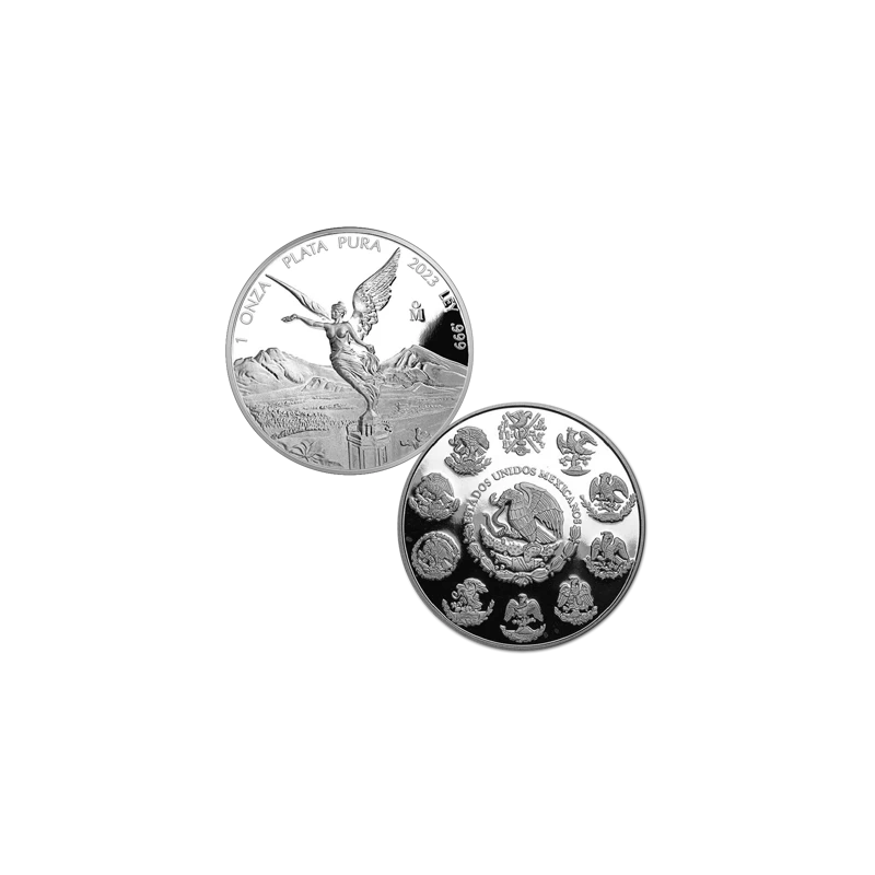 Mexico: silver coins Libertad 2023 Proof 59.09 g Collectible coins