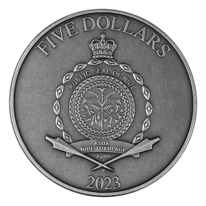 Niue: silver coin Lord of Valhalla Odin 2023 gilded 2 oz Collectible coins