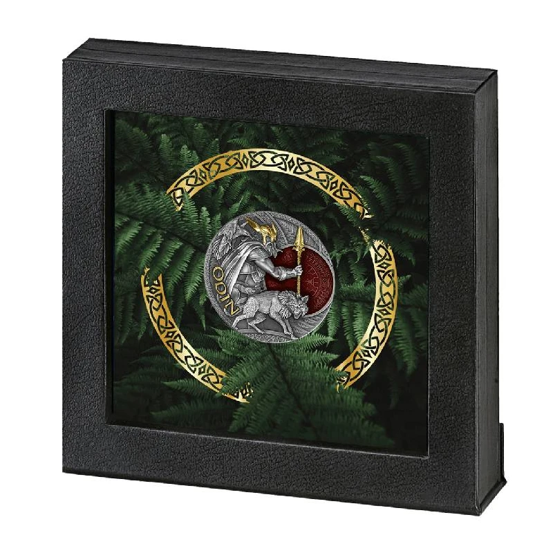 Niue: silver coin Lord of Valhalla Odin 2023 gilded 2 oz Collectible coins