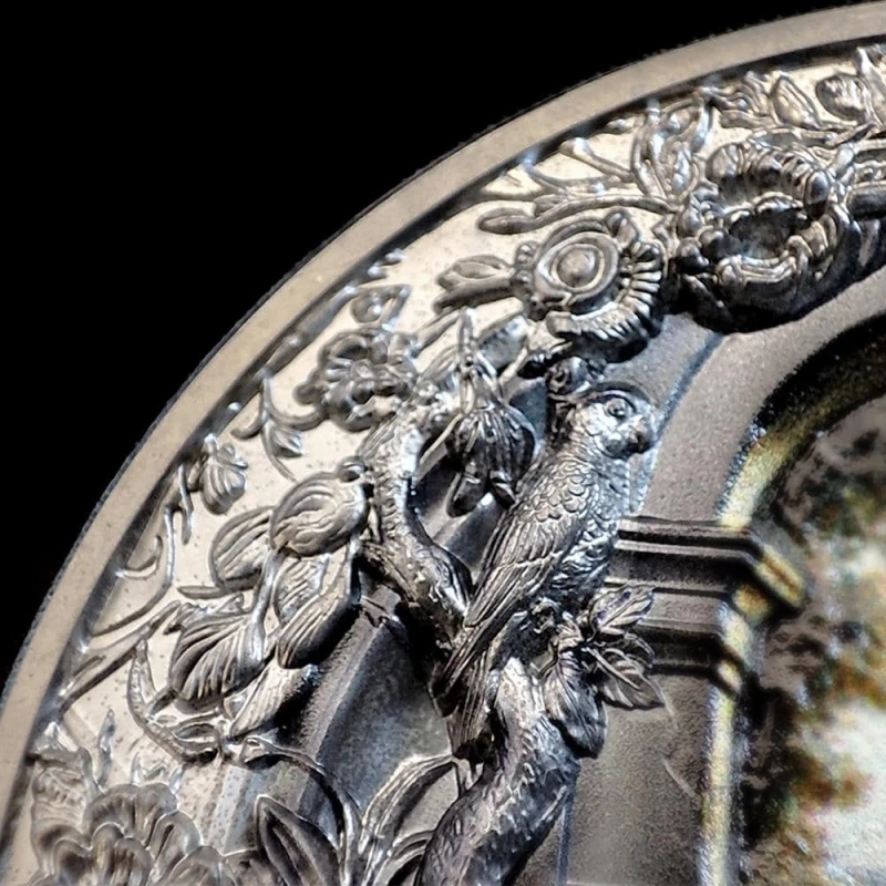 Isole Cook: moneta d'argento Roma Monumental View 2024 Black Proof 3 oz Monete da collezione