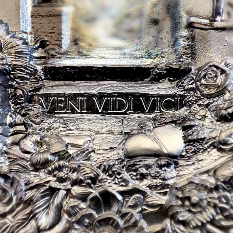 Isole Cook: moneta d'argento Roma Monumental View 2024 Black Proof 3 oz Monete da collezione