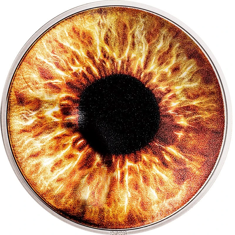 Palau: silver coin Hazel Brown 2023 Proof colored 1 oz Collectible coins