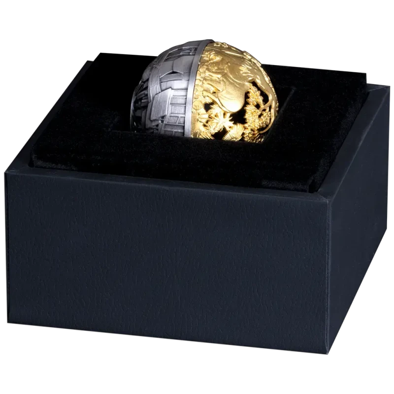 Moneta d'argento Samoa Natura e Tecnologia 2025 dorata 2 oncia Monete da collezione