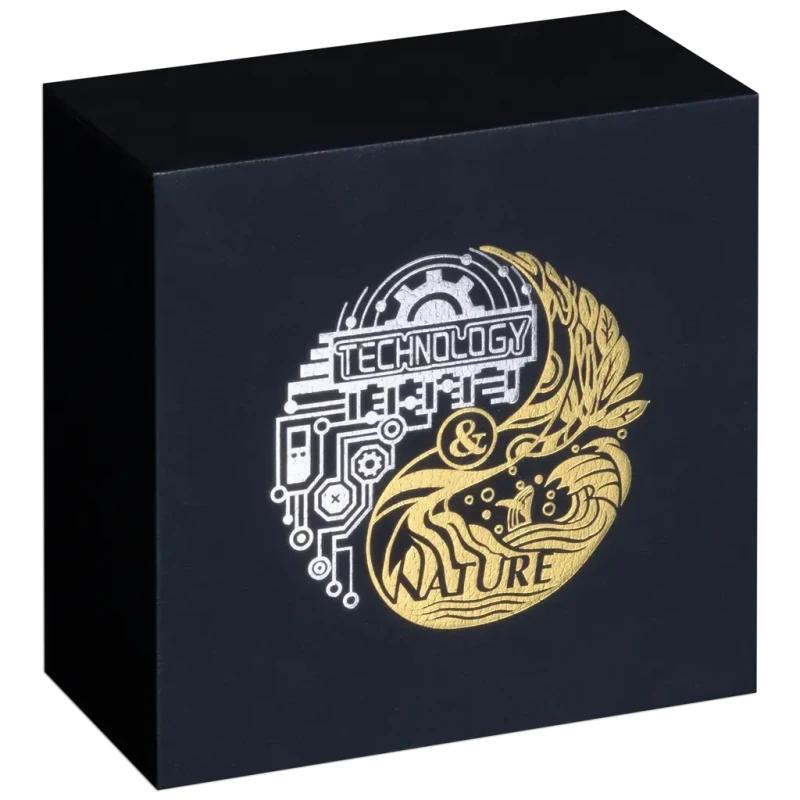 Moneta d'argento Samoa Natura e Tecnologia 2025 dorata 2 oncia Monete da collezione