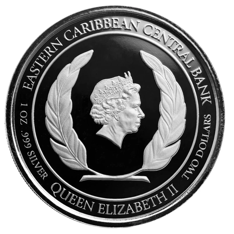 Moneta d'argento di Santa Lucia Coppia romantica 2022 Proof colorata da 1 oncia Monete da collezione