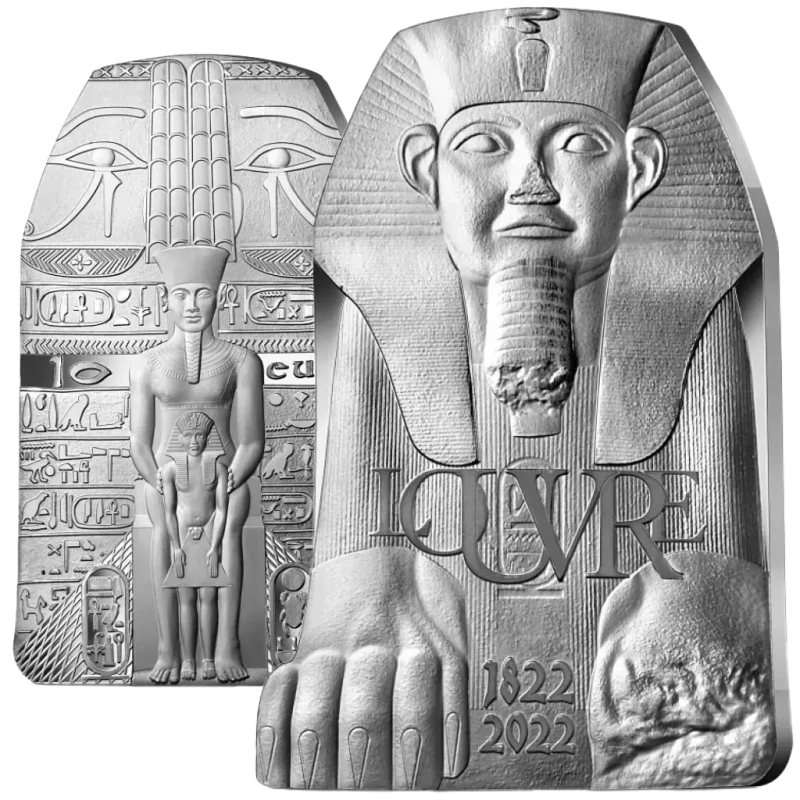 Moneta d'argento Francia Louvre 2022 Proof 22,2 g Monete da collezione