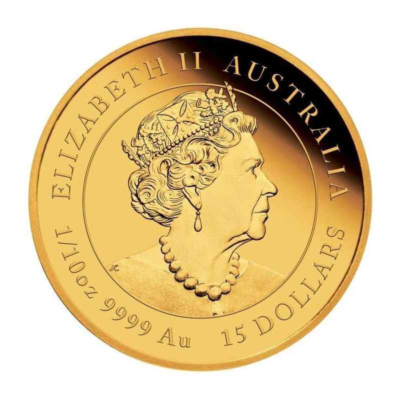 Moneta d'oro Australia Lunar III Anno del Coniglio 2023 Proof 1/10 oz Monete da collezione