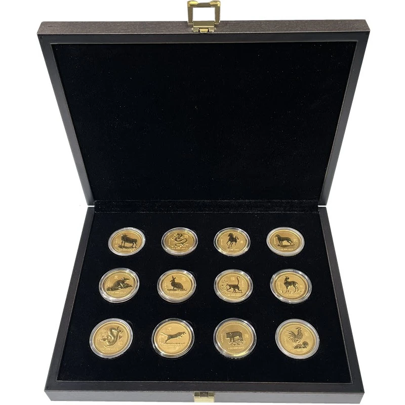 Australia Monete d'oro Lunar I 1996-2007 Set da 12 oncia Monete da collezione