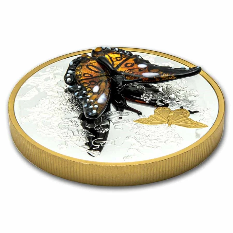 Canada Silver Coin Murano Monarch Butterfly 2025 Proof 502.5 g Collectible coins