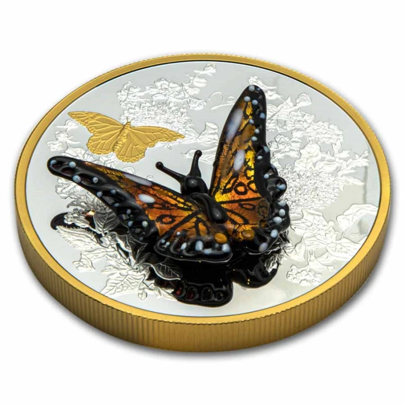 Canada Silver Coin Murano Monarch Butterfly 2025 Proof 502.5 g Collectible coins