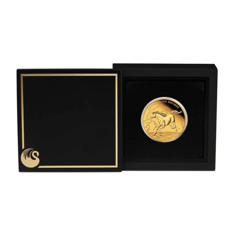 Moneta d'oro Australia Brumby 2025 Proof 1 oncia Monete da collezione
