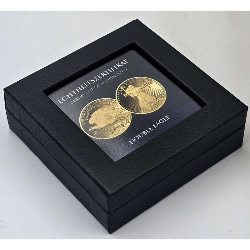 Moneta d'oro del Ciad Doppia Aquila Liberty 2024 1/1000 oncia Monete da collezione