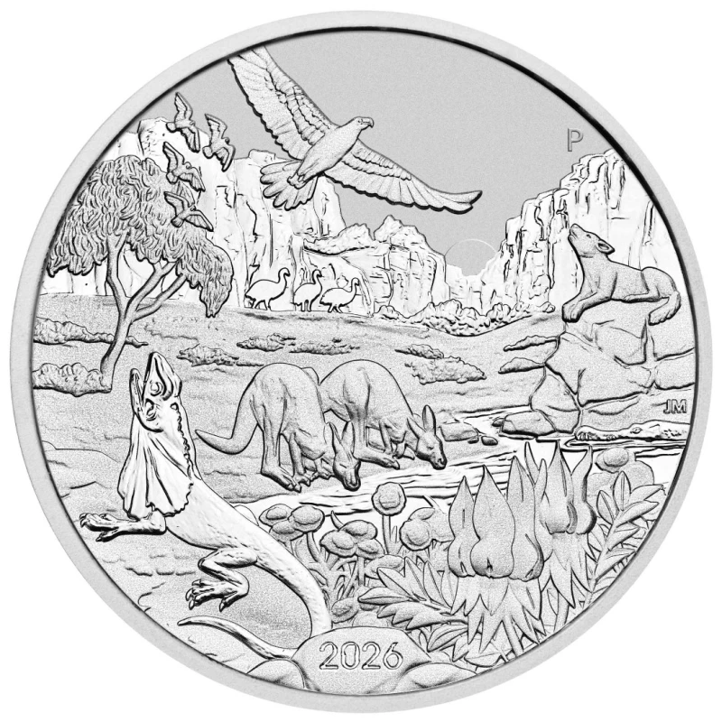 Australia Silver Coin Wonders of Australia The Outback 2026 1 oz Investment coins
