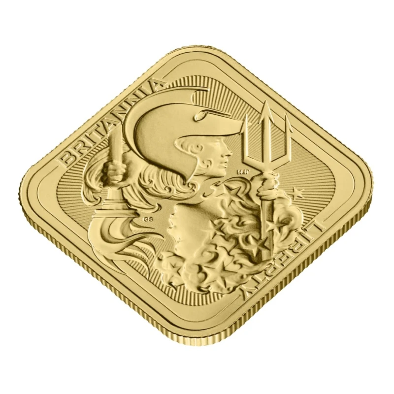 Lingotto d'oro del Regno Unito Britannia e Liberty 1 oncia Lingotti investimento