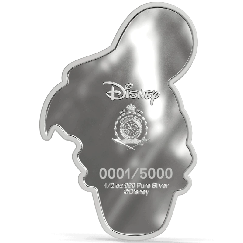 Moneta d'argento Niue Disney Donald Duck 2026 Proof 1/2 oz. Monete da collezione