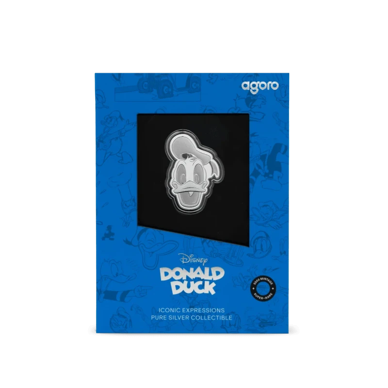 Moneta d'argento Niue Disney Donald Duck 2026 Proof 1/2 oz. Monete da collezione